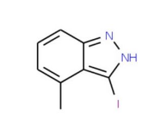 3-Iodo-4-methyl-1H-indazole (CAS 885522-63-4) - chemical structure image