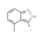 3-Iodo-4-methyl-1H-indazole (CAS 885522-63-4) - chemical structure image