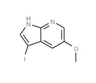 3-Iodo-5-methoxy-1H-pyrrolo[2,3-b]pyridine (CAS 913983-33-2) - chemical structure image