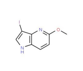 3-Iodo-5-methoxy-1H-pyrrolo[3,2-b]pyridine (CAS 913983-30-9) - chemical structure image