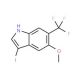 3-Iodo-5-methoxy-6-(trifluoromethyl)-1H-indole - chemical structure image