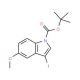 3-Iodo-5-methoxyindole-1-carboxylic acid tert-butyl ester (CAS 192189-10-9) - chemical structure image