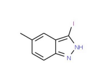 3-Iodo-5-methyl-1H-indazole (CAS 885518-92-3) - chemical structure image