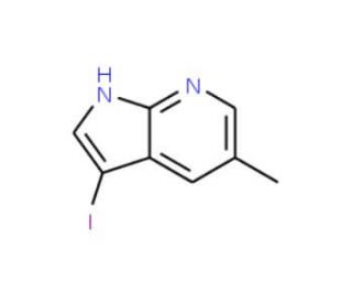 3-Iodo-5-methyl-1H-pyrrolo[2,3-b]pyridine (CAS 1138443-83-0) - chemical structure image