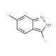 3-Iodo-6-methyl-1H-indazole (CAS 885518-96-7) - chemical structure image