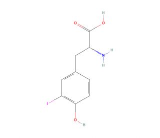 3-Iodo-D-tyrosine - chemical structure image