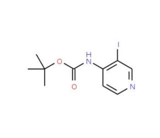 (3-Iodo-pyridin-4-yl)-carbamic acid tert-butyl ester (CAS 211029-67-3) - chemical structure image