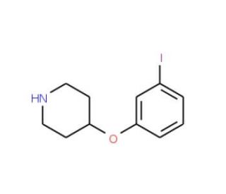 3-Iodophenyl 4-piperidinyl ether - chemical structure image