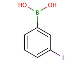 3-Iodophenylboronic acid (CAS 221037-98-5) - chemical structure image