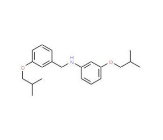 3-Isobutoxy-N-(3-isobutoxybenzyl)aniline - chemical structure image