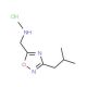 [(3-Isobutyl-1,2,4-oxadiazol-5-yl)methyl]-methylamine hydrochloride - chemical structure image