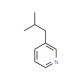 3-Isobutylpyridine (CAS 14159-61-6) - chemical structure image