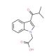 (3-Isobutyryl-indol-1-yl)-acetic acid - chemical structure image