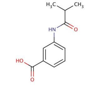 3-(isobutyrylamino)benzoic acid (CAS 28533-44-0) - chemical structure image