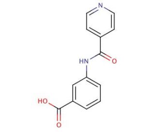 3-(isonicotinoylamino)benzoic acid - chemical structure image