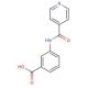 3-(isonicotinoylamino)benzoic acid - chemical structure image