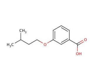 3-(Isopentyloxy)benzoic acid (CAS 128161-60-4) - chemical structure image