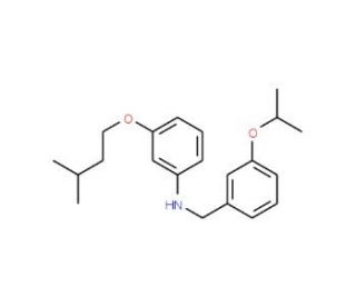 3-(Isopentyloxy)-N-(3-isopropoxybenzyl)aniline - chemical structure image