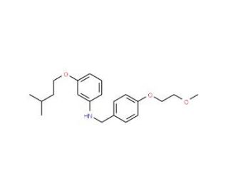 3-(Isopentyloxy)-N-[4-(2-methoxyethoxy)benzyl]-aniline - chemical structure image