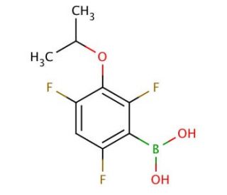 3-Isopropoxy-2,4,6-trifluorophenylboronic acid (CAS 871125-73-4) - chemical structure image