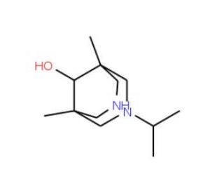 3-Isopropyl-1,5-dimethyl-3,7-diaza-bicyclo[3.3.1]-nonan-9-ol - chemical structure image