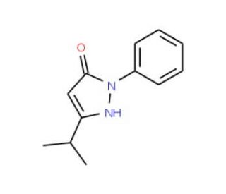 3-Isopropyl-1-phenyl-1H-pyrazol-5-ol - chemical structure image