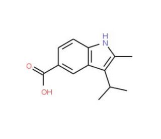 3-Isopropyl-2-methyl-1H-indole-5-carboxylic acid - chemical structure image