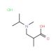 3-[Isopropyl(methyl)amino]-2-methylpropanoic acid hydrochloride - chemical structure image
