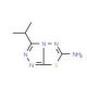 3-Isopropyl[1,2,4]triazolo[3,4-b][1,3,4]-thiadiazol-6-amine (CAS 893746-03-7) - chemical structure image