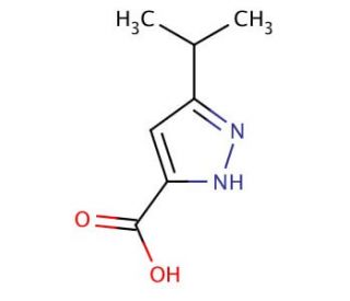 3-Isopropylpyrazole-5-carboxylic acid (CAS 92933-47-6) - chemical structure image