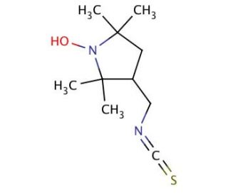 3-(Isothiocyanatomethyl)-2,2,5,5-tetramethyl-1-pyrrolidinyloxy (CAS 78140-52-0) - chemical structure image