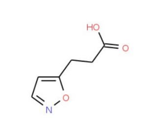 3-Isoxazol-5-ylpropanoic acid (CAS 98140-73-9) - chemical structure image