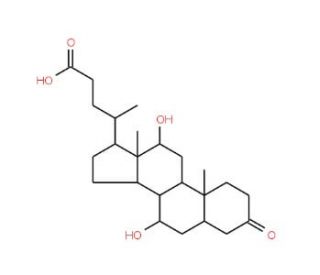 3-Keto-7&alpha;,12&alpha;-dihydroxy-5&alpha;-cholanic Acid (CAS 16265-24-0) - chemical structure image