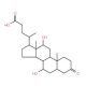 3-Keto-7α,12α-dihydroxy-5α-cholanic Acid (CAS 16265-24-0) - chemical structure image