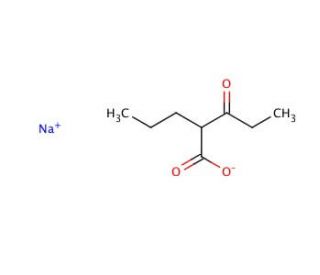 3-Keto Valproic Acid Sodium Salt (CAS 1184991-15-8) - chemical structure image
