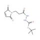 3-(Maleimidopropane-1-carbonyl-1-(tert-butyl)carbazate (CAS 1076198-38-3) - chemical structure image