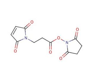 3-Maleimidopropionic Acid N-Succinimidyl Ester (CAS 55750-62-4) - chemical structure image