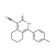 3-Mercapto-1-p-tolyl-5,6,7,8-tetrahydro-isoquinoline-4-carbonitrile (CAS 129340-04-1) - chemical structure image