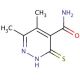 3-mercapto-5,6-dimethylpyridazine-4-carboxamide - chemical structure image