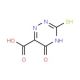 3-mercapto-5-oxo-4,5-dihydro-1,2,4-triazine-6-carboxylic acid - chemical structure image
