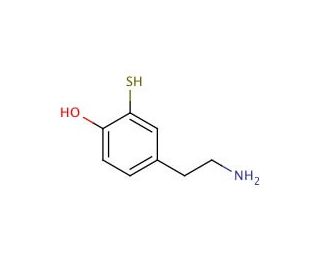 3-Mercaptotyramine, Hydrochloride (CAS 37736-93-9) - chemical structure image