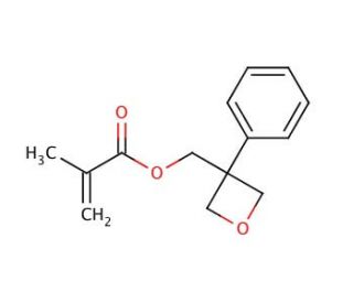 3-Methacryloyloxymethyl-3-phenyloxetane (CAS 1076198-41-8) - chemical structure image