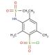 3-methanesulfonamido-2,4,6-trimethylbenzene-1-sulfonyl chloride - chemical structure image