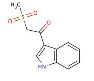 3-Methanesulfonylacetylindole (CAS 821009-91-0) - chemical structure image