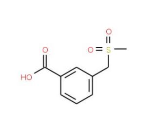 3-Methanesulfonylmethyl-benzoic acid - chemical structure image