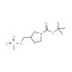 3-Methanesulfonyloxymethyl-pyrrolidine-1-carboxylic acid tert butyl ester (CAS 141699-56-1) - chemical structure image