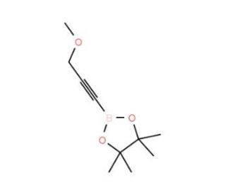 3-Methoxy-1-propyn-1-ylboronic acid, pinacol ester (CAS 634196-63-7) - chemical structure image
