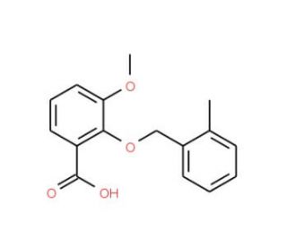 3-Methoxy-2-[(2-methylbenzyl)oxy]benzoic acid - chemical structure image