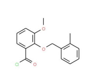 3-methoxy-2-[(2-methylbenzyl)oxy]benzoyl chloride - chemical structure image
