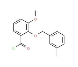 3-methoxy-2-[(3-methylbenzyl)oxy]benzoyl chloride - chemical structure image
